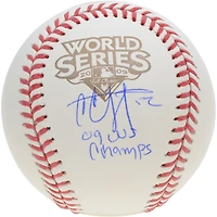CC Sabathia New York Yankees Autographed 2009 World Series Logo Baseball with "09 WS Champs" Inscription