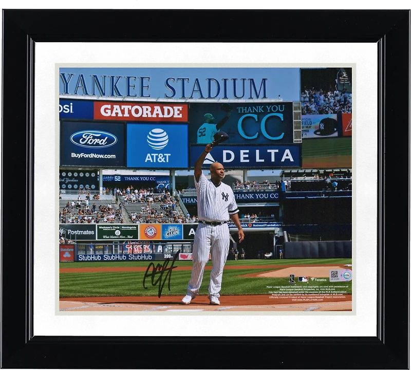 CC Sabathia New York Yankees Autographed 8" x 10" Cap Tip Photograph