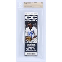 CC Sabathia New York Yankees Autographed Beckett Fanatics Witnessed Authenticated Ticket from August 18