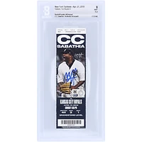 CC Sabathia New York Yankees Autographed Beckett Fanatics Witnessed Authenticated Ticket from April 21