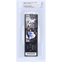 CC Sabathia New York Yankees Autographed Beckett Fanatics Witnessed Authenticated Ticket from September 14, 2018