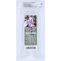 CC Sabathia New York Yankees Autographed Career Win 208 Beckett Fanatics Witnessed Authenticated / Ticket from April 24