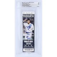 Billet authentifié par Beckett Fanatics Witnessed, daté du 19 avril 2019, avec la mention « Victoire en carrière n° 247 » et autographié par CC Sabathia des Yankees de New York.