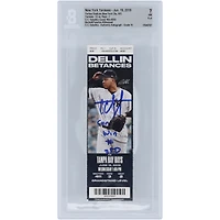 Billet autographié CC Sabathia New York Yankees #250 Beckett Fanatics Witnessed Authenticated 7/10 Ticket du 19 juin 2019 avec l'inscription « Career Win #250 »