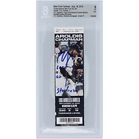 Billet autographié CC Sabathia des Yankees de New York pour le dernier match joué au Yankee Stadium. Billet authentifié 5/10, témoin des fanatiques de Beckett, du 18 septembre 2019 avec l'inscription « Dernier match au Yankee Stadium ».