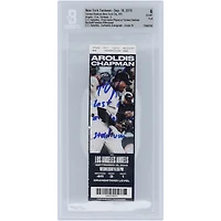 Billet autographié CC Sabathia des Yankees de New York pour le dernier match joué au Yankee Stadium. Billet authentifié 6/10 du 18 septembre 2019 avec l'inscription « Dernier match au Yankee Stadium » et vu par les fans de Beckett.
