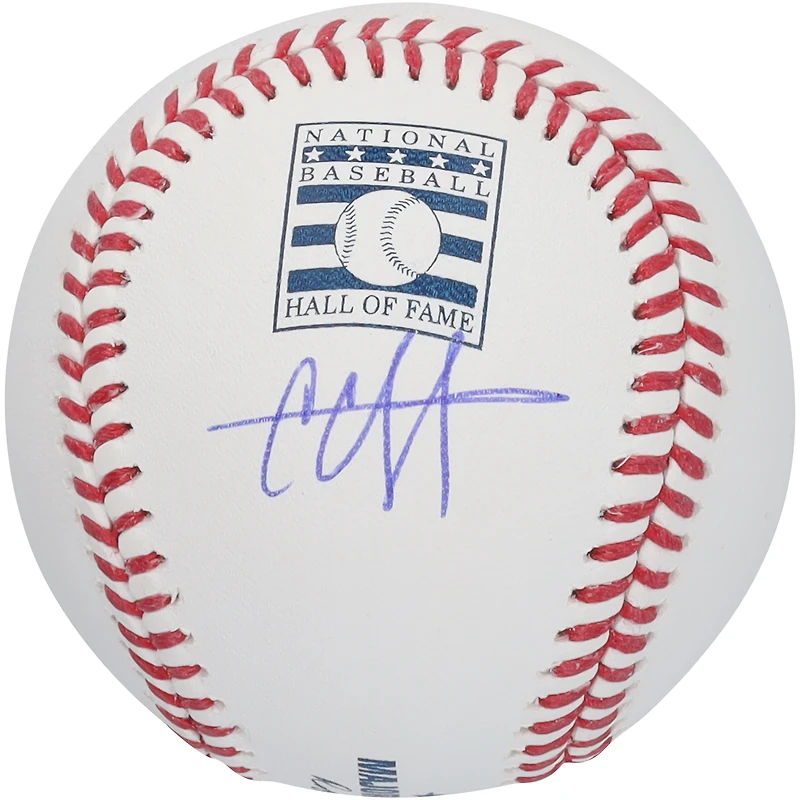 CC Sabathia New York Yankees Autographed Hall of Fame Logo Baseball