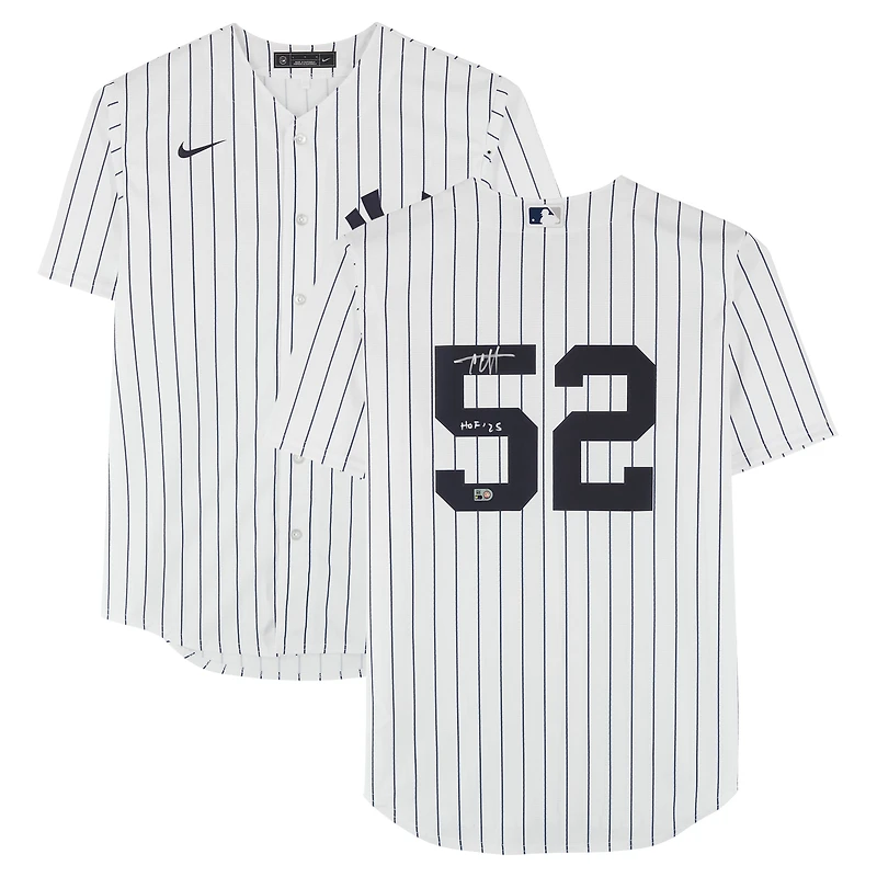 CC Sabathia New York Yankees Autographed Nike White Replica Jersey with "HOF 25" Inscription