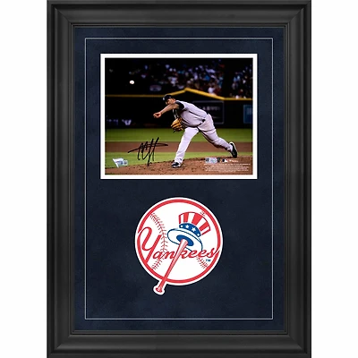 Photographie encadrée de luxe autographiée de 8" x 10" de CC Sabathia pour son 3000e strikeout des Yankees de New York