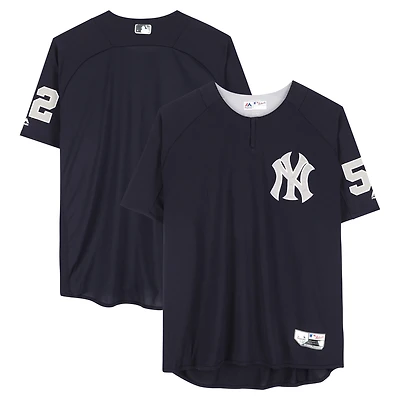Maillot bleu marine n° 52 des Yankees de New York de CC Sabathia, saison 2018 de la MLB