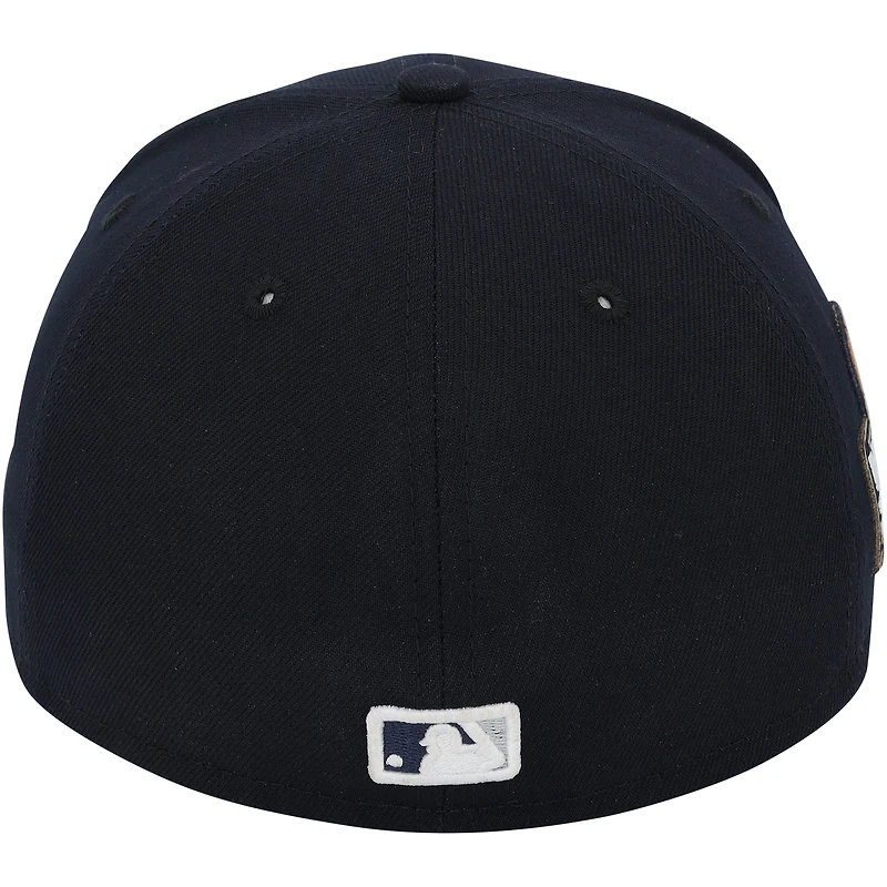 Casquette New Era bleu marine portée par Clarke Schmidt des Yankees de New York contre les Dodgers de Los Angeles le 30 octobre 2024 - Match 5 des Séries mondiales