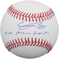 Balle de baseball autographiée par Cody Bellinger des Yankees de New York avec inscription « Fierté, Passion et Rayures »