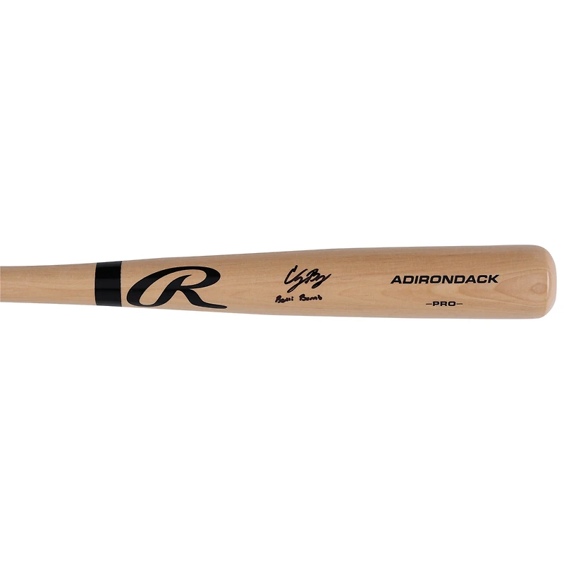 Cody Bellinger New York Yankees Autographed Blonde Rawlings Pro Bat with "Belli Bomb" Inscription