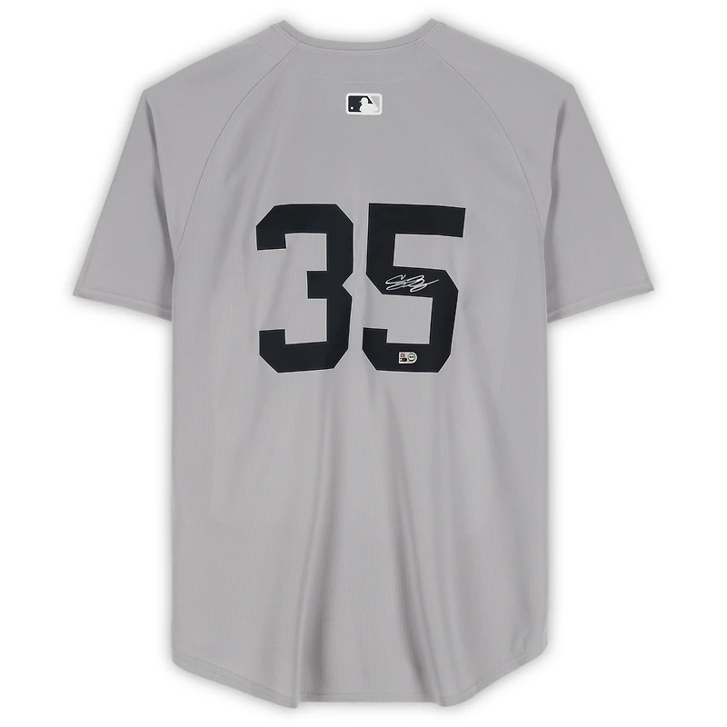 Maillot Nike gris dédicacé par Cody Bellinger des Yankees de New York, numéro 35, numéro 45740, numéro 2, numéro AUTJERBSB, numéro 2, V106832