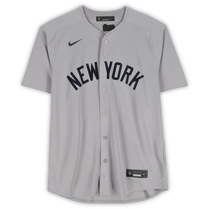 Maillot Nike gris dédicacé par Cody Bellinger des Yankees de New York, numéro 35, numéro 45740, numéro 2, numéro AUTJERBSB, numéro 2, V106832