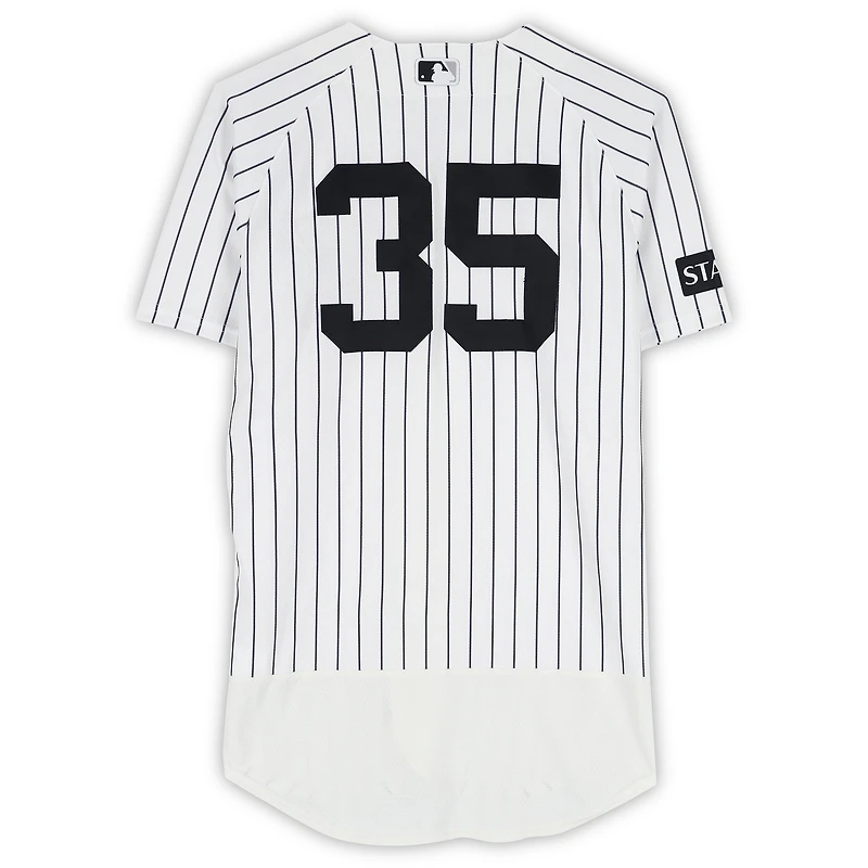 Cody Bellinger New York Yankees Game-Used #35 White Pinstripe Jersey vs. Kansas City Royals on April 19, 2026