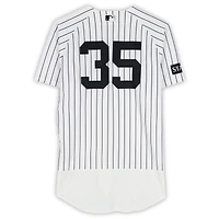 Cody Bellinger New York Yankees Game-Used #35 White Pinstripe Jersey vs. Kansas City Royals on April 19, 2026