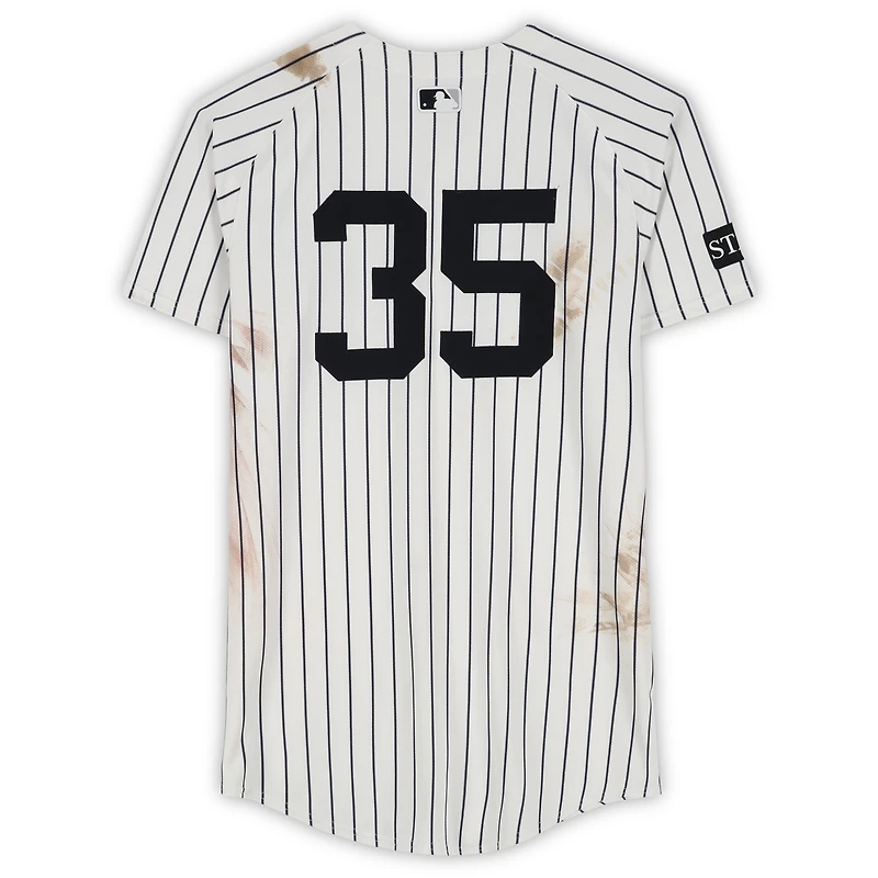 Cody Bellinger New York Yankees Game-Used #35 White Pinstripe Nike Jersey vs. Toronto Blue Jays on October 8, 2025 - ALDS Game 4 