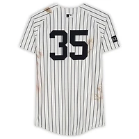 Cody Bellinger New York Yankees Game-Used #35 White Pinstripe Nike Jersey vs. Toronto Blue Jays on October 8, 2025 - ALDS Game 4 