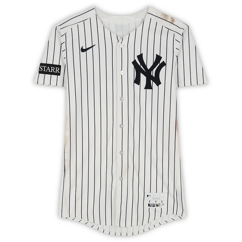 Cody Bellinger New York Yankees Game-Used #35 White Pinstripe Nike Jersey vs. Toronto Blue Jays on October 8, 2025 - ALDS Game 4 