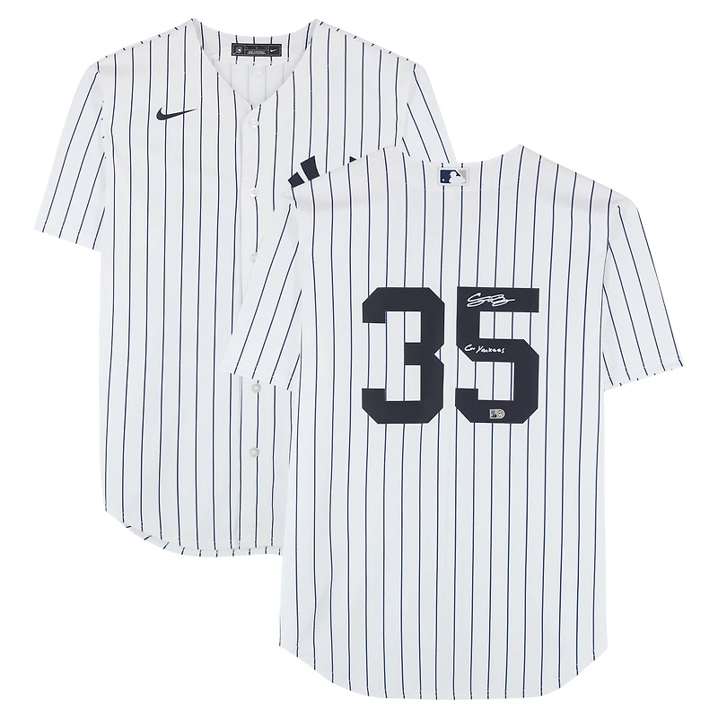 Cody Bellinger New York Yankees White Nike Replica Jersey with "Go Yankees" Inscription