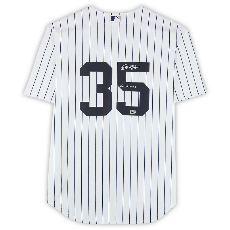 Cody Bellinger New York Yankees White Nike Replica Jersey with "Go Yankees" Inscription