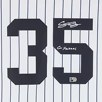 Maillot réplique blanc Nike des Yankees de New York de Cody Bellinger avec inscription « Go Yankees »