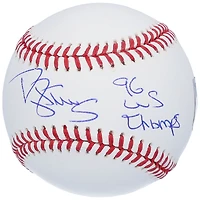 Darryl Strawberry New York Yankees Autographed Baseball with "96 WS Champs" Inscription