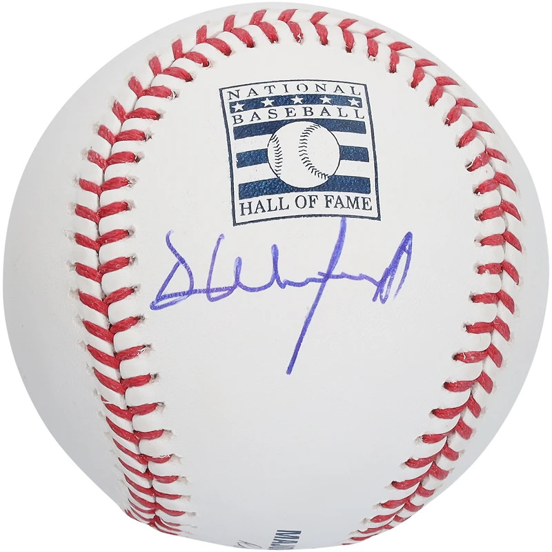 Logo autographié du Temple de la renommée des Yankees de New York par Dave Winfield
