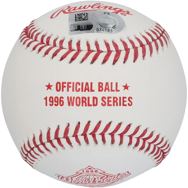 Logo autographié par David Cone des Yankees de New York pour la Série mondiale de