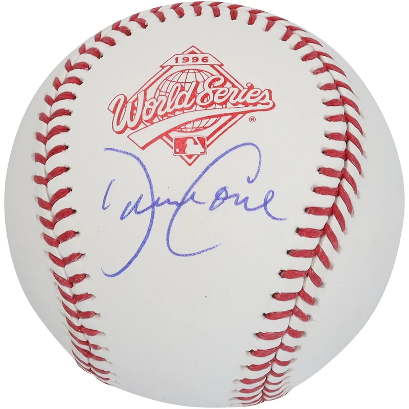Logo autographié par David Cone des Yankees de New York pour la Série mondiale de