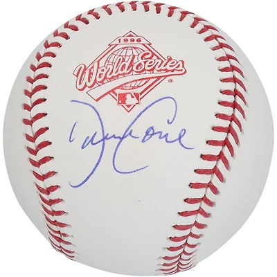 Logo autographié par David Cone des Yankees de New York pour la Série mondiale de