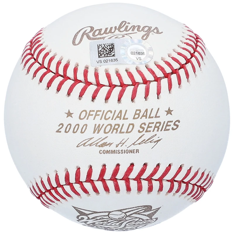 David Cone New York Yankees Autographed 2000 World Series Logo Baseball with "2000 WS Champs" Inscription