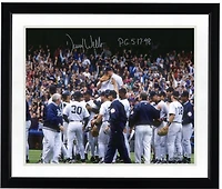 David Wells New York Yankees Autographed 16" x 20" Perfect Game Carry Off Photograph with "PG 5-17-98" Inscription