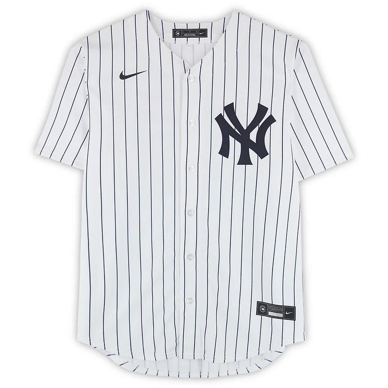 David Wells New York Yankees Autographed White Nike Replica Jersey with Multiple Inscriptions