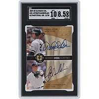 Derek Jeter and Joba Chamberlain New York Yankees Autographed 2009 Upper Deck Ultimate Collection Ultimate Dual Signatures #UDS-3 #12/38 SGC Authenticated 8.5/10 Card