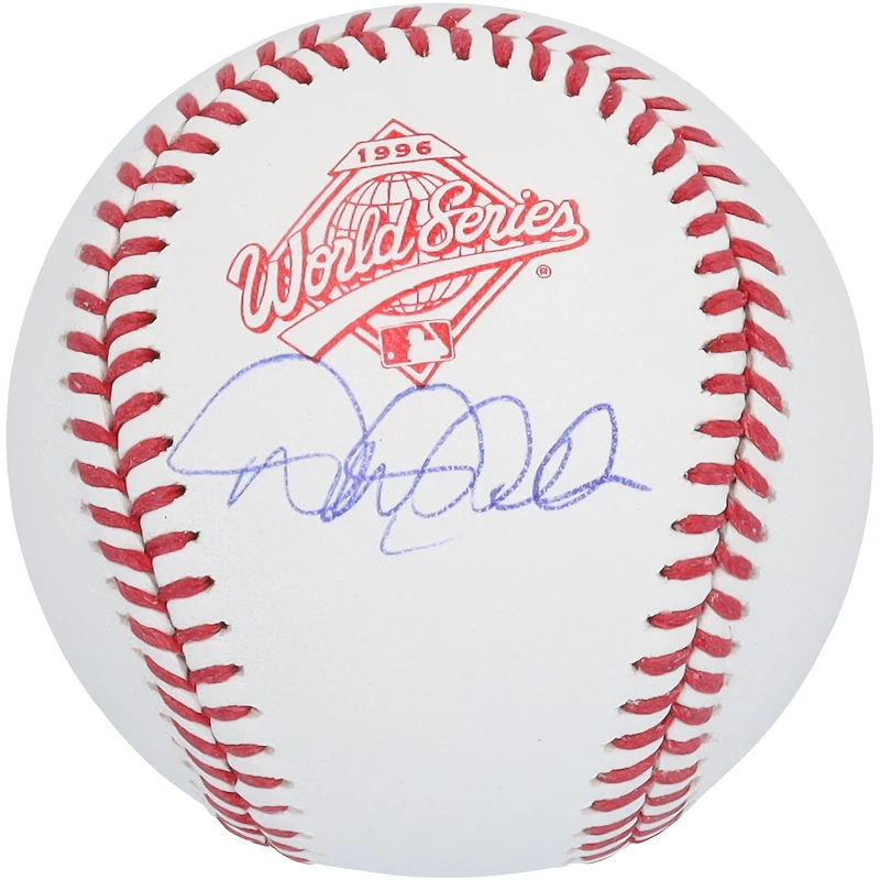 Derek Jeter New York Yankees Autographed 1996 World Series Logo Baseball