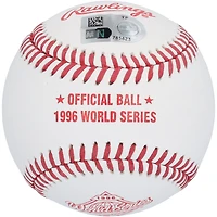 Derek Jeter New York Yankees Autographed 1996 World Series Logo Baseball