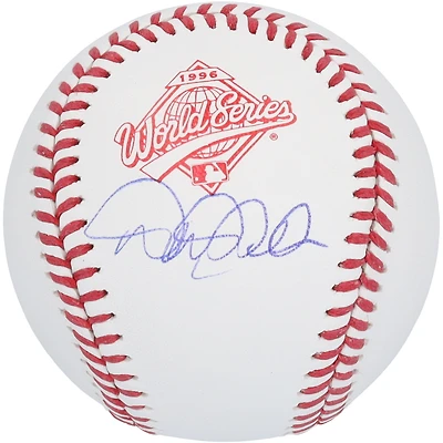 Derek Jeter New York Yankees Autographed 1996 World Series Logo Baseball