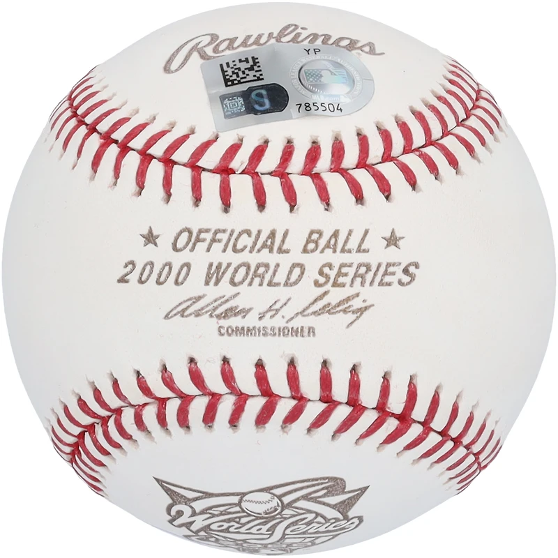 Derek Jeter New York Yankees Autographed 2000 World Series Logo Baseball