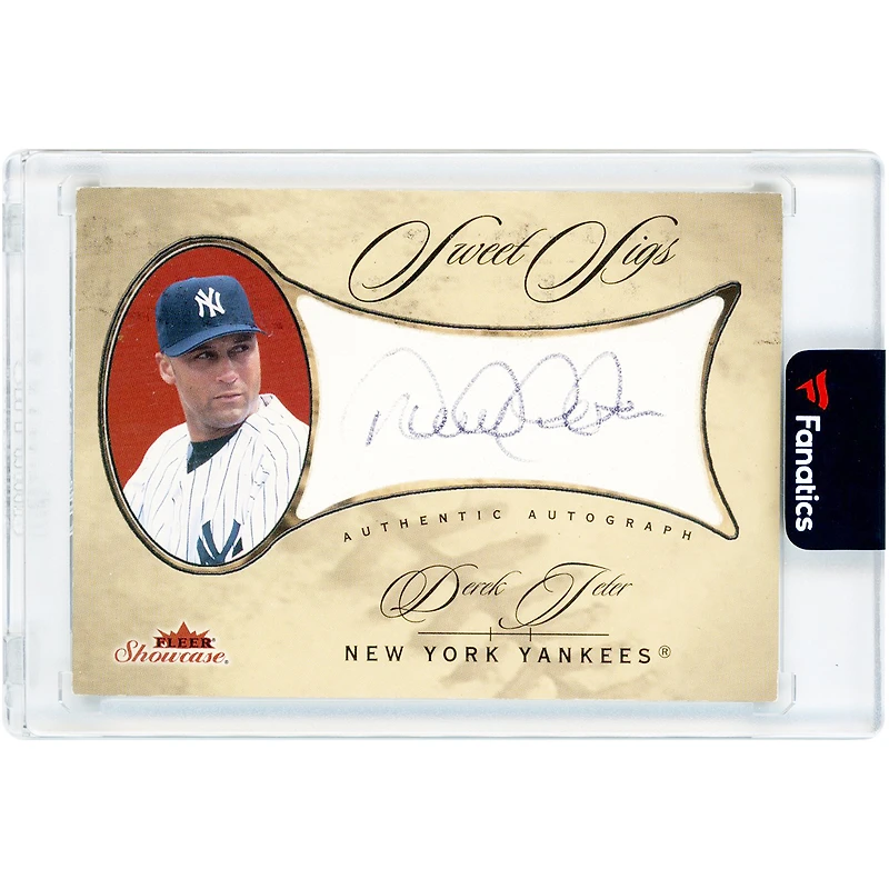 Derek Jeter New York Yankees Autographed 2003 Fleer Showcase Sweet Sigs #DJ-SS #134/250 Card