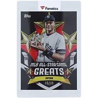 Derek Jeter New York Yankees Autographed 2025 Topps All Star Game Greats Black #ASGG-1 #3/10 Card