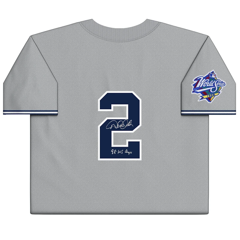 Derek Jeter New York Yankees Autographed Gray Mitchell & Ness 1998 Authentic Jersey with "98 WS Champs" Inscription