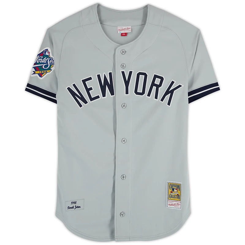 Derek Jeter New York Yankees Autographed Gray Mitchell & Ness 1998 Authentic Jersey