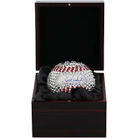Balle de baseball en cristal Swarovski autographiée par Derek Jeter des Yankees de New York avec inscription « HOF 2020 » - Art par Rock On Sports