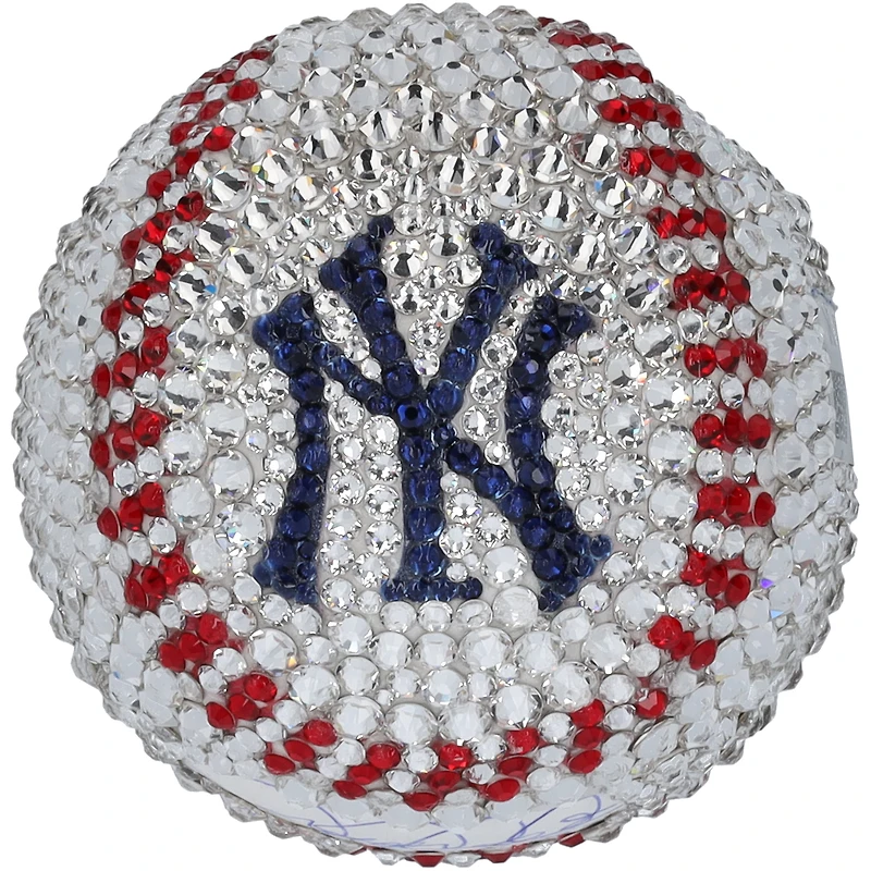 Derek Jeter New York Yankees Autographed Swarovski Crystal Baseball with "HOF 2020" Inscription - Art by Rock On Sports