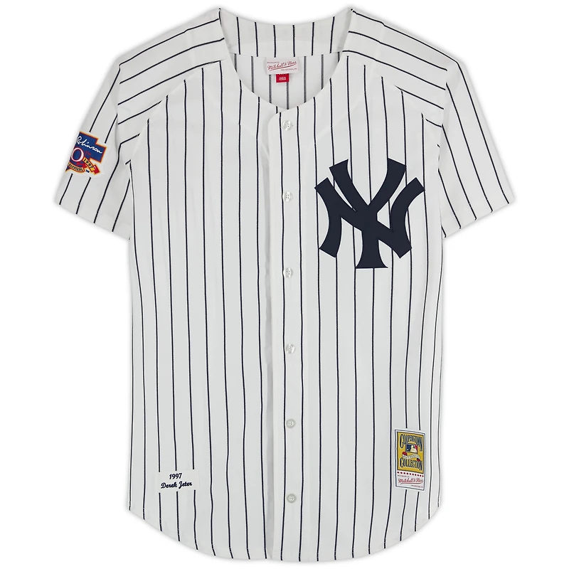Derek Jeter New York Yankees Autographed White Mitchell & Ness 1997 Authentic Jersey with "14x AS" Inscription