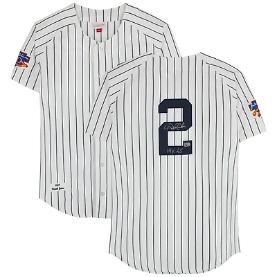 Derek Jeter New York Yankees Autographed White Mitchell & Ness 1997 Authentic Jersey with "14x AS" Inscription