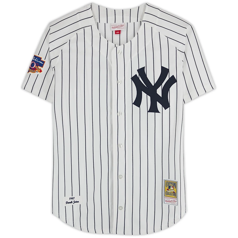 Derek Jeter New York Yankees Autographed White Mitchell & Ness 1997 Authentic Jersey