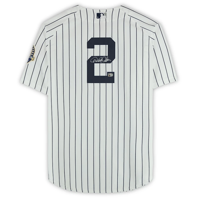 Derek Jeter New York Yankees Autographed White Mitchell & Ness 2013 Authentic Jersey 